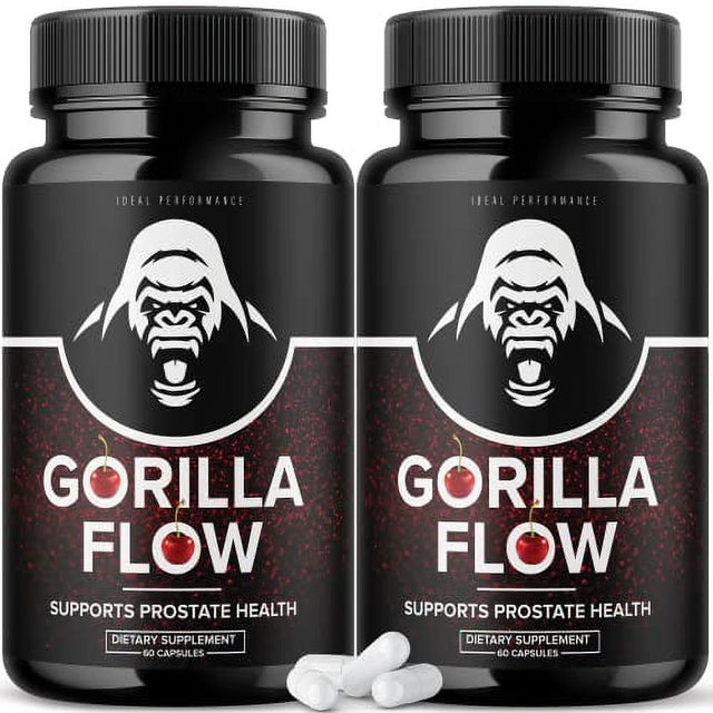 Gorilla Flow Men'S Health Support Dietary Supplement (2 Pack - 120 Capsules)
