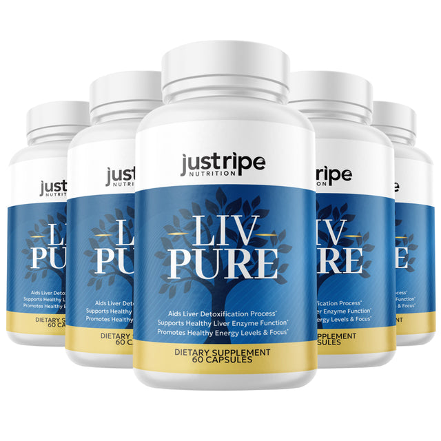 5 Pack Liv Pure Capsules for Liver Detox Support - Liv Pure Weight Loss Pills