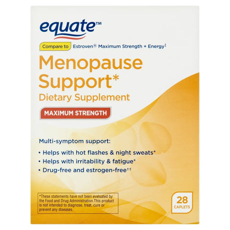 Equate Menopause Support Maximum Strength Dietary Supplement, 28 Count