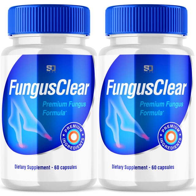 Fungus Clear - Probiotic Supplement - Supports Strong Healthy Natural Clear Toe and Finger Nails - Nail Treatment plus Eliminates Fungus - 120 Capsules (2 Pack)