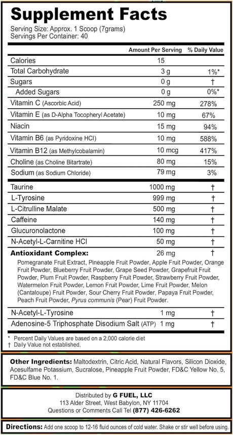 Faze-51 Elite Energy Powder, 9.8 Oz (40 Servings)