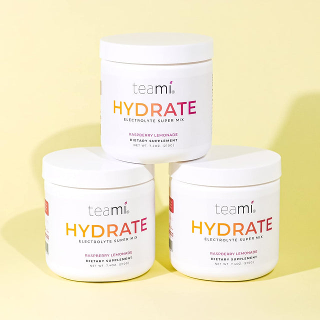 Teami Electrolytes Powder - Hydration Calcium, Magnesium, Chloride & Potassium Supplement 45 Servings, Hydrate Electrolyte Powder Mix with Vitamins & Minerals - Energy Ketones Drink, Keto Electrolytes