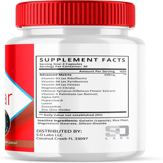 (5 Pack) Visiclear - New Advanced Revolutionary Eye Health Matrix Formula - Supports Healthy Vision - Supplement for Eyes Sight - 300 Capsules