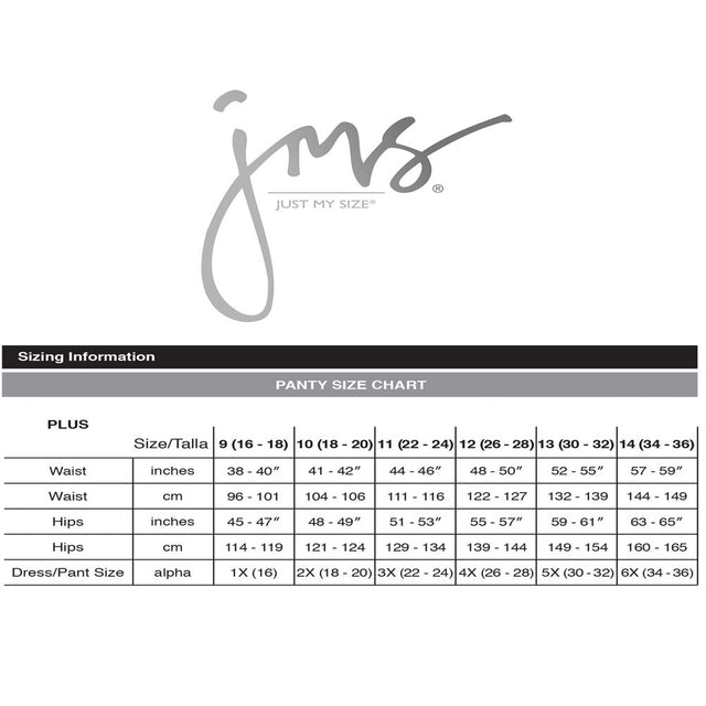 Just My Size JMS Fresh & Dry Briefs Period Underwear, Light Leaks, Black, 3-Pack 9 Women'S