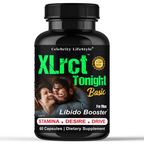 Extra Strength Male Testosterone Booster for Energy Boost- 60 Caps by Celebrity Lifestyle