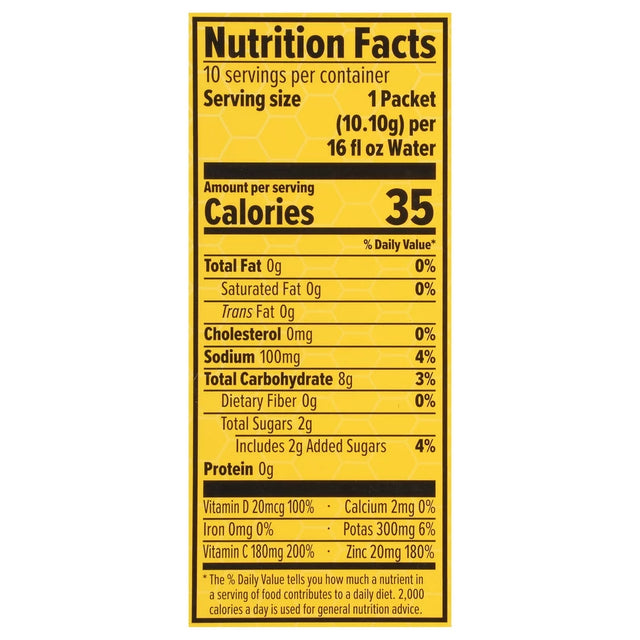 Honey Stinger Rapid Hydration Drink Mix - Recover, Berry Defense, Box of 12