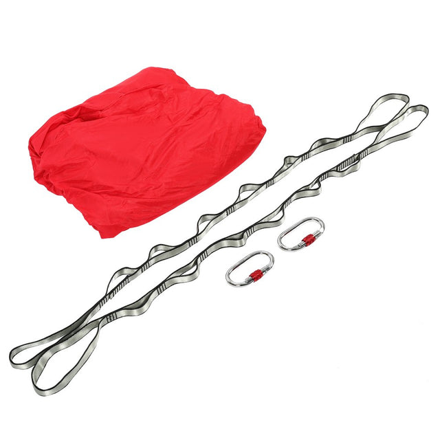 HECASA Aerial Yoga Swing Set 6M / 20Ft Red Trapeze Yoga Hammock Kit Yoga Flying Sling Inversion Swing Tools for Air Yoga Inversion Fitness