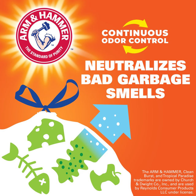 Hefty Ultra Strong Tall Kitchen Trash Bags, Fabuloso Scent, 13 Gallon, 40 Count