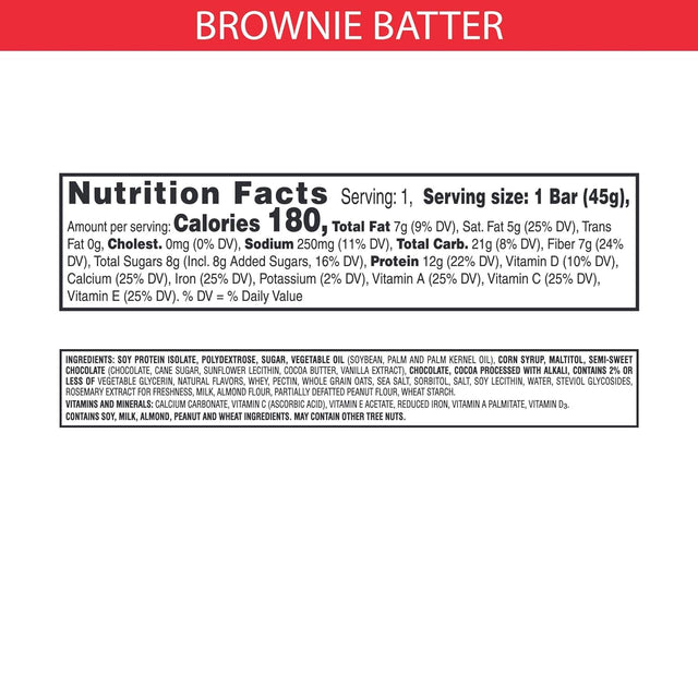 Special K Protein Bars, Meal Replacement, Protein Snacks, Brownie Batter (20 Bars)