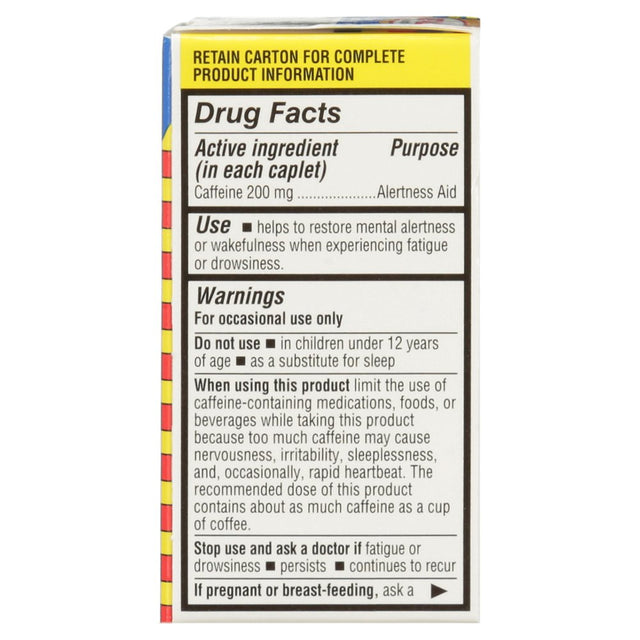 Jet-Alert Double Strength Caffeine 200 Mg Caplets, 90 Ct