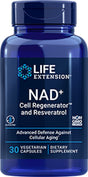 Life Extension Optimized NAD+ Cell Regenerator and Resveratrol -- 30 Vegetarian Capsules
