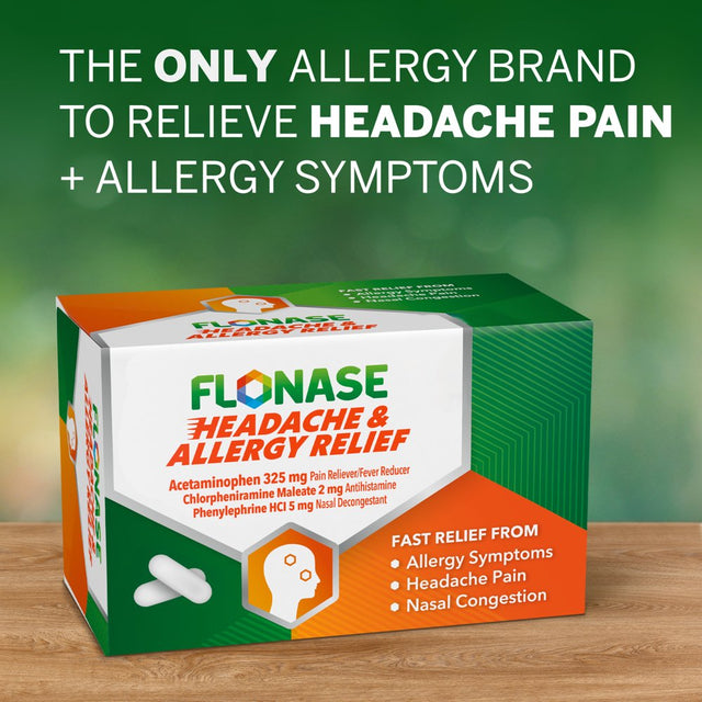 Flonase Headache and Allergy Relief Pills, 48 Caplets
