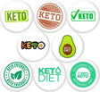 Keto Diet 8 NEW 1 Inch (25Mm) Set of 8 Buttons Pins Badges Ketogenic