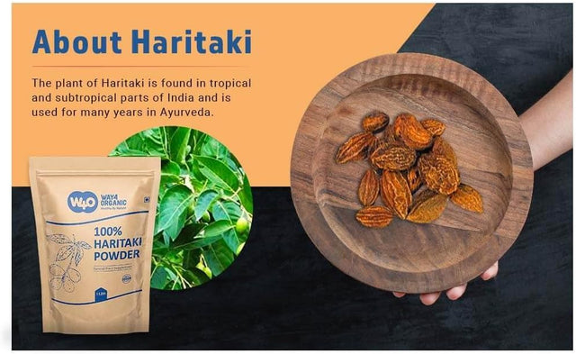 Haritaki Powder, Terminalia Chebula (Kadukkai), Best Detoxification - Way4Organic (2 Pounds)