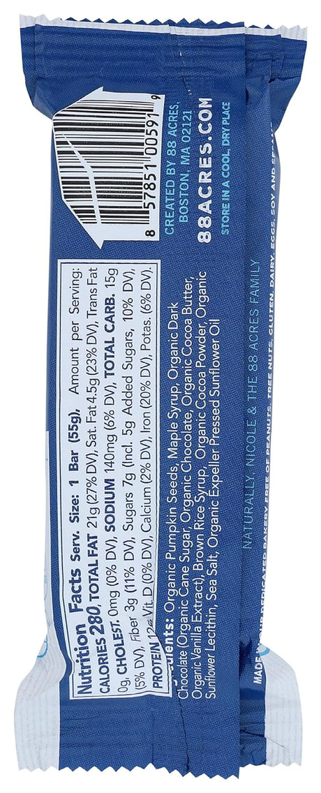 88 ACRES Dark Chocolate Brownie Seed Protein Bar, 1.9 OZ