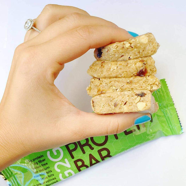 G2G Protein Bar, Almond Oatmeal Cookie, Real Food Ingredients, Refrigerated for Freshness. 24 Count (3 Packs of 8)
