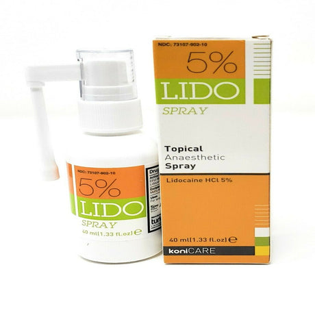 Lidocaine 5% Pain Relief Spray (2.60 Fl Oz), Odor Free 2 Pack