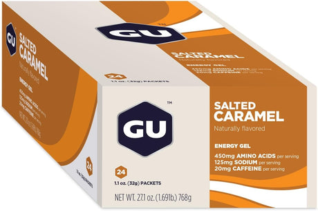 GU Energy Gel - 24 Pack Salted Caramel, 24 Pack