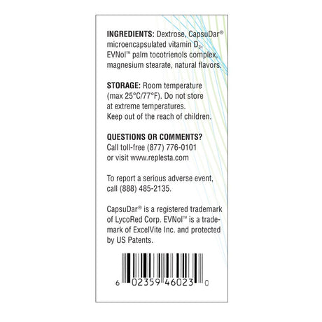 Replesta 50,000 IU Vitamin D3 Cholecalciferol, for Vitamin D Deficiency, 8 Count (Pack of 1)