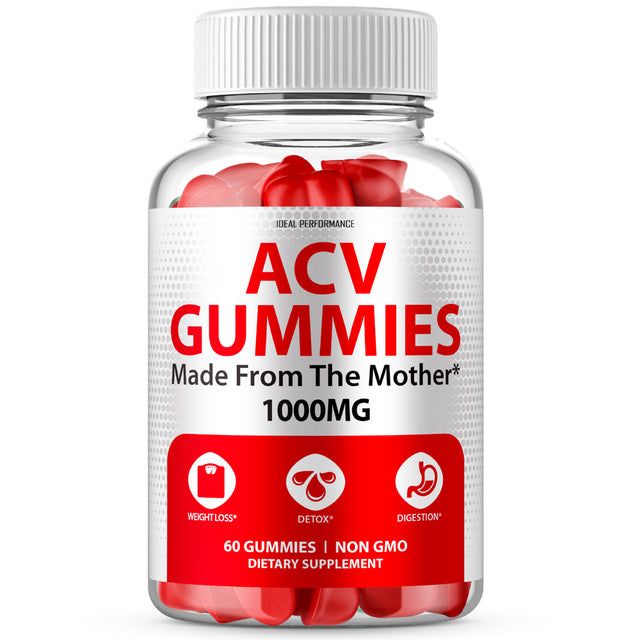 1000Mg Apple Cider Vinegar Gummy with the Mother Weight Loss (60 Gummies)
