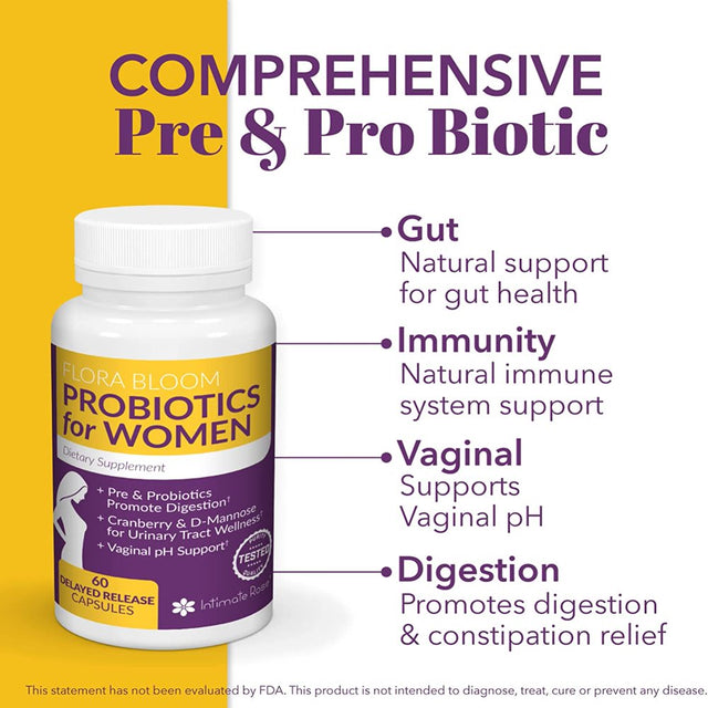 Intimate Rose Women'S Probiotic Supplement - 3 Pack(180 Capsules)
