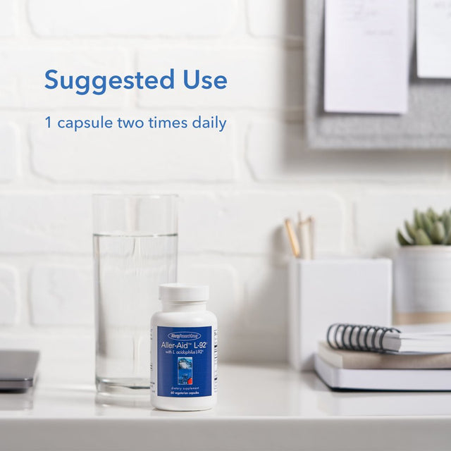 Allergy Research Group - Aller-Aid L-92 - Seasonal Support, Th1/Th2 Balance - 60 Vegetarian Capsules