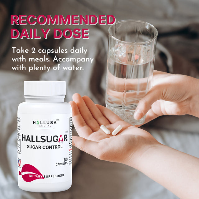 HALLSUGAR - Blood Sugar Control - Blood Glucose Levels - 60 Cap