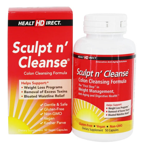 Health Direct - Sculpt N' Cleanse Colon Cleansing Formula 450 Mg. - 50 Capsules