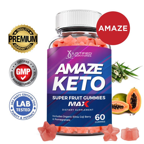 Amaze Keto Max Gummies Dietary Supplement 60 Gummys