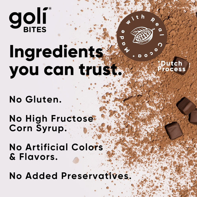 Goli Nutrition Energy Bites, Salted Chocolate Caramel, 30 Count