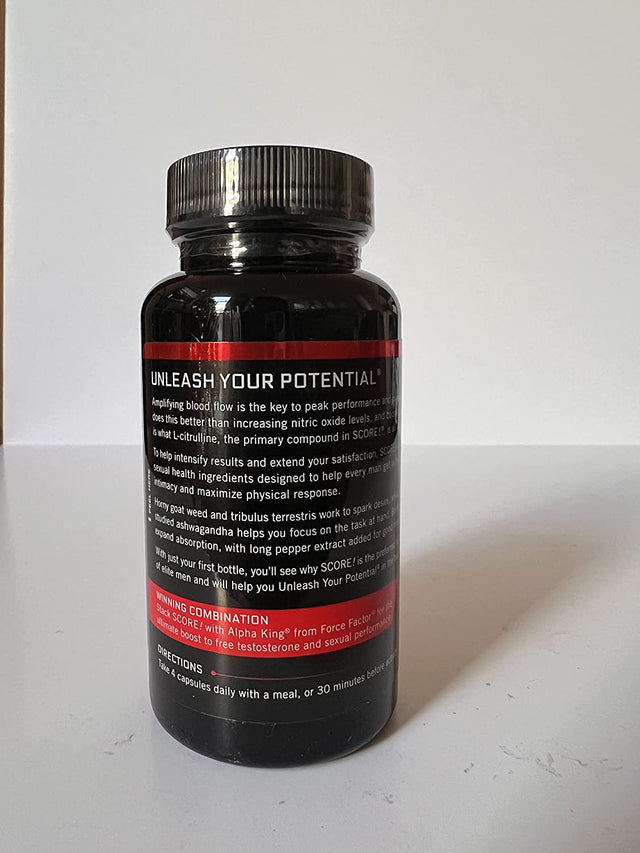 Force Factor Score! Nitric Oxide Libido Enhancer for Men with Horny Goat Weed and L-Citrulline to Ignite Libido, Maximize Response, Increase Endurance, and Boost Male Vitality, 76 Capsules