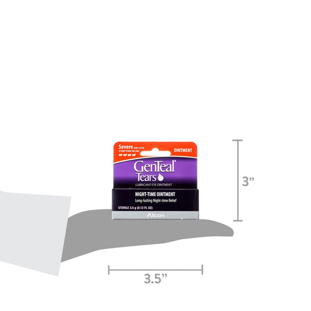 Genteal Adult Dry Eye Care Nighttime Lubricant Eye Ointment, 3.5 Grams, 1 Pack, (0.12 Fl Oz)