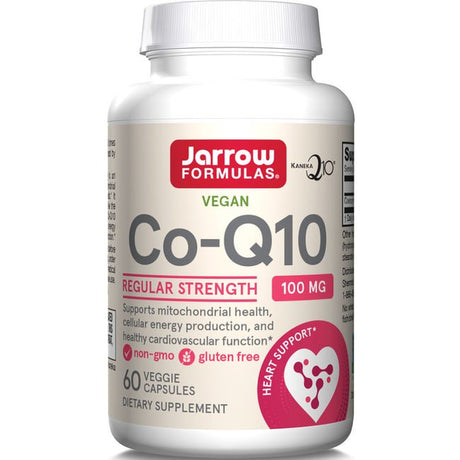 Jarrow Formulas, Inc. Vegan Co-Q10 Regular Strength 100 Mg 60 Veg Caps