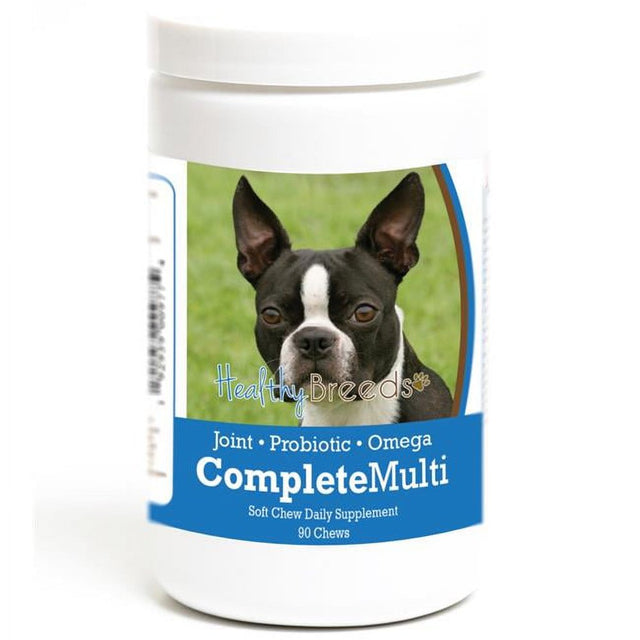 Healthy Breeds 192959009774 Boston Terrier All in One Multivitamin Soft Chew - 90 Count