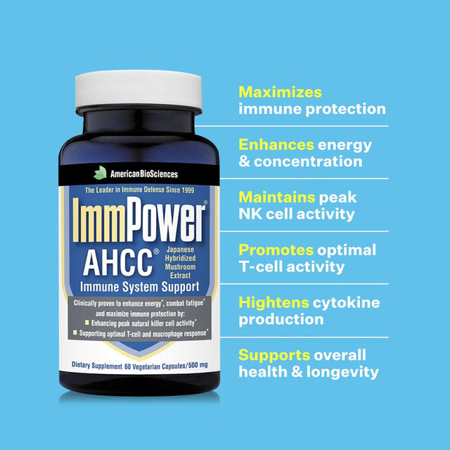 Immpower 500 Mg 60 Vegetarian Capsules, by American Biosciences