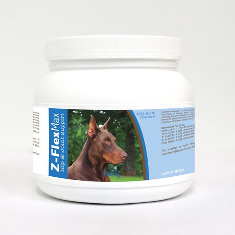 Healthy Breeds Doberman Pinscher Z-Flex Max Hip & Joint Soft Chews 100 Count