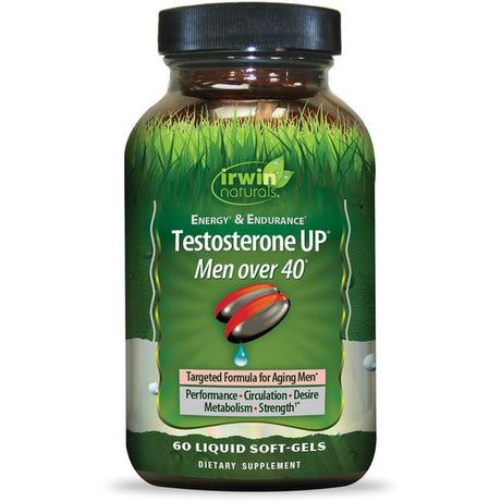 Irwin Naturals Energy & Endurance Testosterone up Men over Forty - 60 Softgels