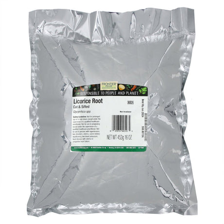 Frontier Natural Products, Licorice Root Cut & Sifted, 16 Oz (453 G) (1 Pack)