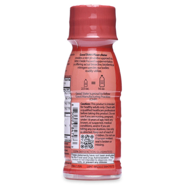 Ionic Plasma Water Shot | Nitric Oxide | Cold-Plasma | Plasma-Activated Water (PAW) | Energy and Endurance | 2.5 Fluid Oz. Lemon Flavored | Dietary Supplement | 1-Unit