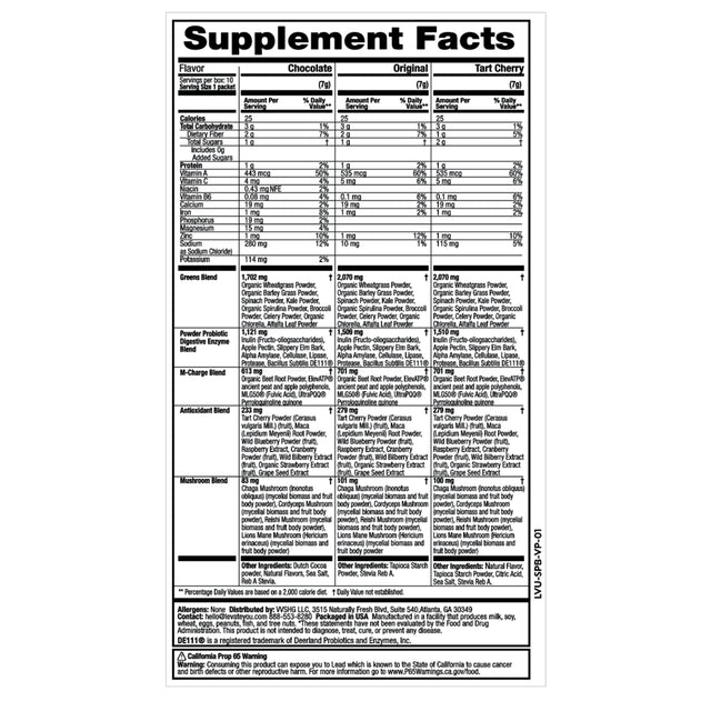 L'Evate You Vitality Daily Greens - Dietary Supplement - Variety - 10 Count