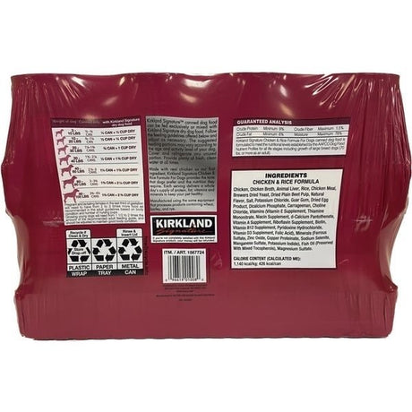 Kirkland Signature Chicken & Rice Formula Dog Food, 13.2 Ounce (24 Count)