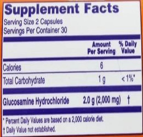 Glucosamine '1000' - 60 Capsules by NOW Foods