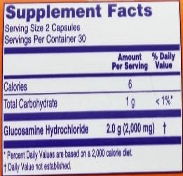 Glucosamine '1000' - 60 Capsules by NOW Foods