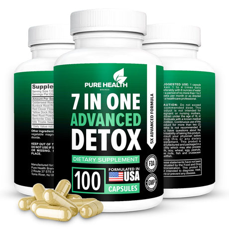 Fast Acting Body Detox, Liver Cleanse Detox & Repair, Full Body Detox, All Natural Toxins Remover, Healthy Cleansing Support for Liver, Urinary Tract , Can Help in Detox for Smokers, Advanced Formula.