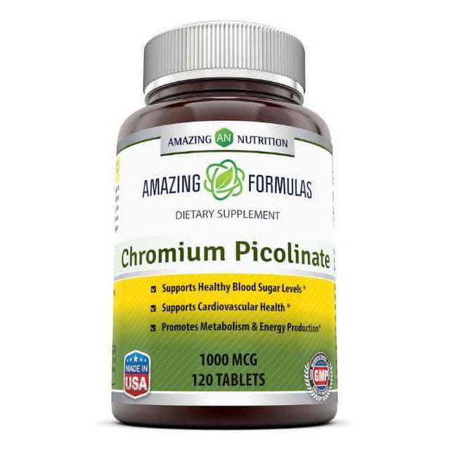Amazing Formulas Chromium Picolinate 1000 Mcg 120 Tablets