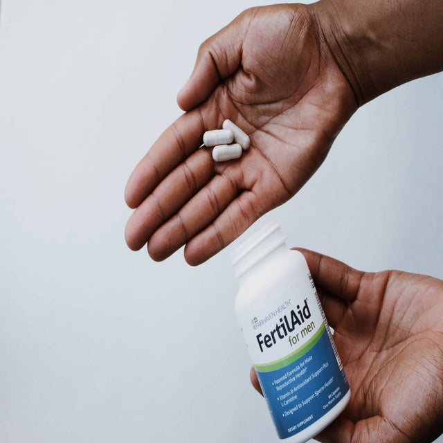 Fertilaid for Men, Male Fertility Supplement and Multivitamin for Sperm Count, Motility and Morphology, 90 Veg Capsules, 1 Month Supply