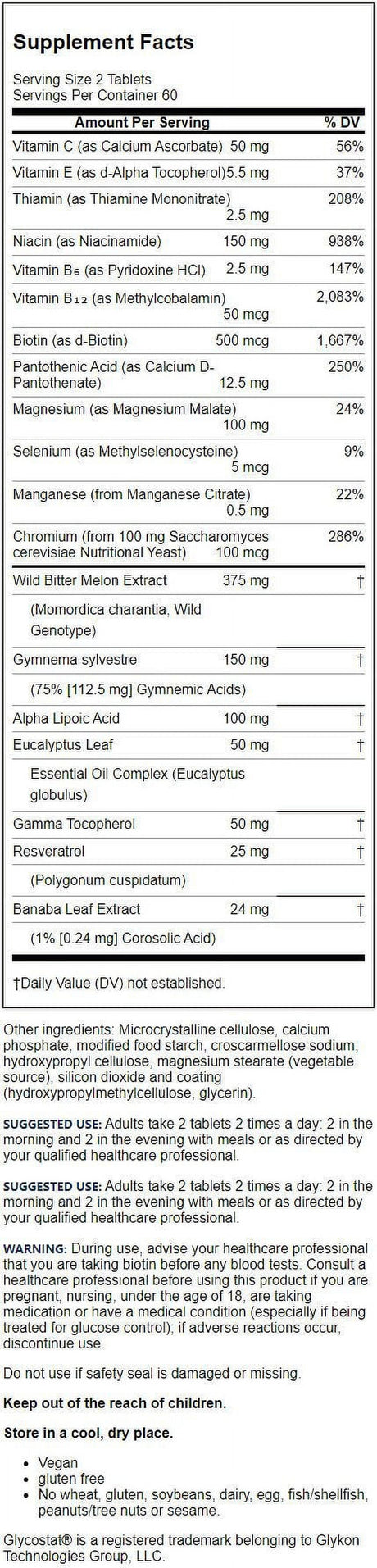 Jarrow Formulas Glucose Optimizer, Supports Healthy Glucose Levels and Antioxidant Status, 120 Easy-Solv Tabs
