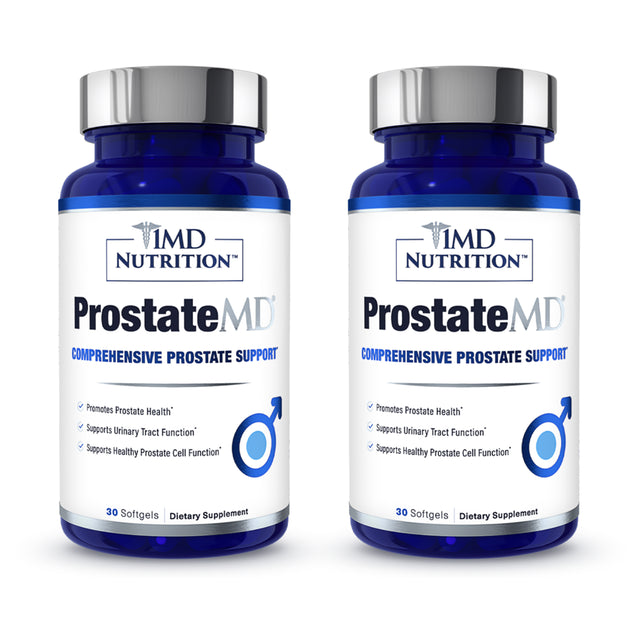 1MD Nutrition Prostatemd Saw Palmetto Prostate Support Supplement - Support for Urinary Tract and Frequent Bathroom Urges | 60 Day Supply (2-Pack)