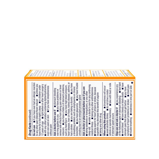 Motrin PM Caplets, 200 Mg Ibuprofen & 38 Mg Sleep Aid, 80 Ct