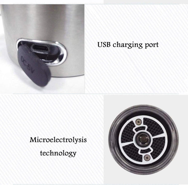 350Ml Hydrogen-Rich Water Glass Bottle 3 Minutes Electrolysis High Concentration Hydrogen Generator Cup for Outdoor Travel